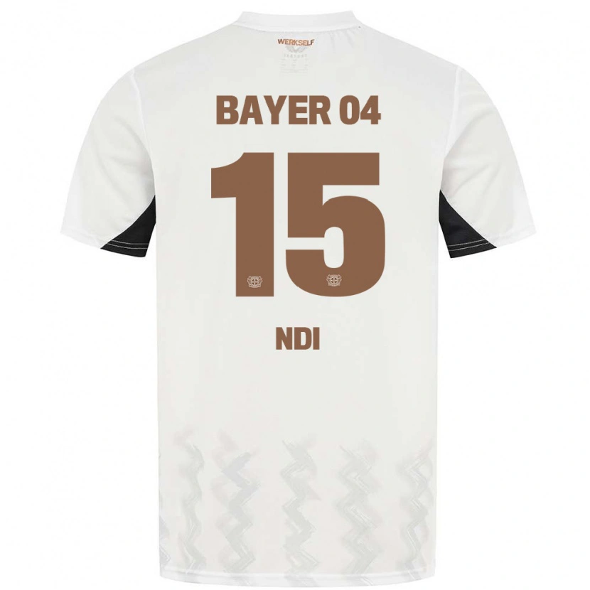 Danxen Kinder Bradley Ndi #15 Weiß Schwarz Auswärtstrikot Trikot 2024/25 T-Shirt