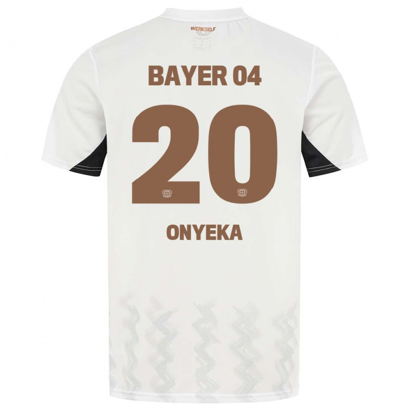 Danxen Kinder Francis Onyeka #20 Weiß Schwarz Auswärtstrikot Trikot 2024/25 T-Shirt