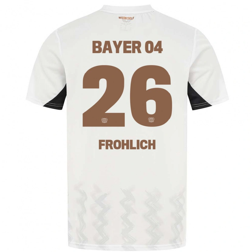 Danxen Kinder Clara Fröhlich #26 Weiß Schwarz Auswärtstrikot Trikot 2024/25 T-Shirt