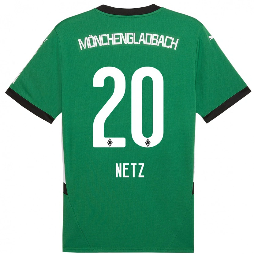 Danxen Kinder Luca Netz #20 Grün Weiß Auswärtstrikot Trikot 2024/25 T-Shirt