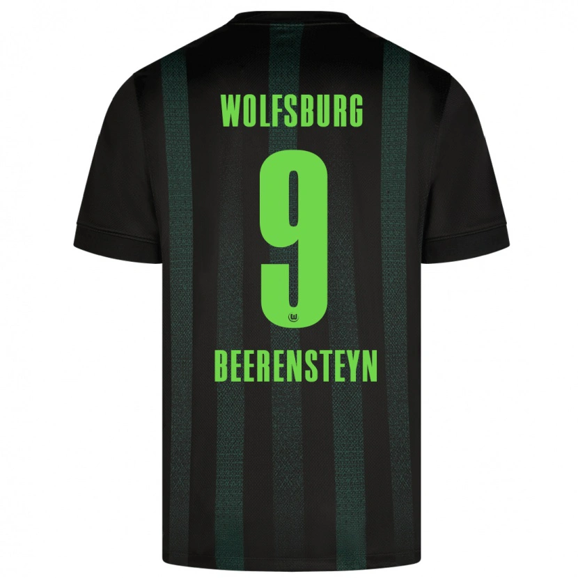 Danxen Kinder Lineth Beerensteyn #9 Dunkelgrün Auswärtstrikot Trikot 2024/25 T-Shirt