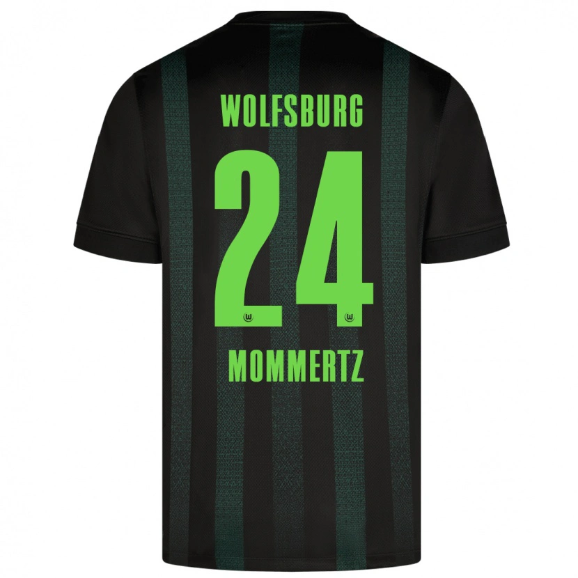 Danxen Kinder Benjamin Mommertz #24 Dunkelgrün Auswärtstrikot Trikot 2024/25 T-Shirt