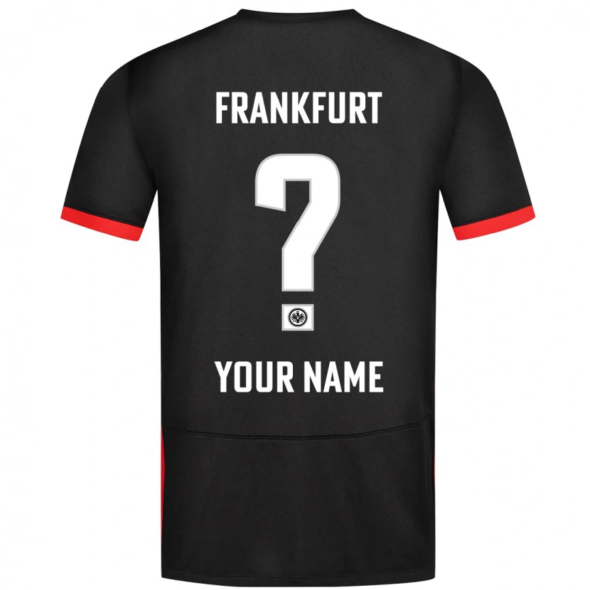 Danxen Kinder Ihren Namen #0 Schwarz Auswärtstrikot Trikot 2024/25 T-Shirt