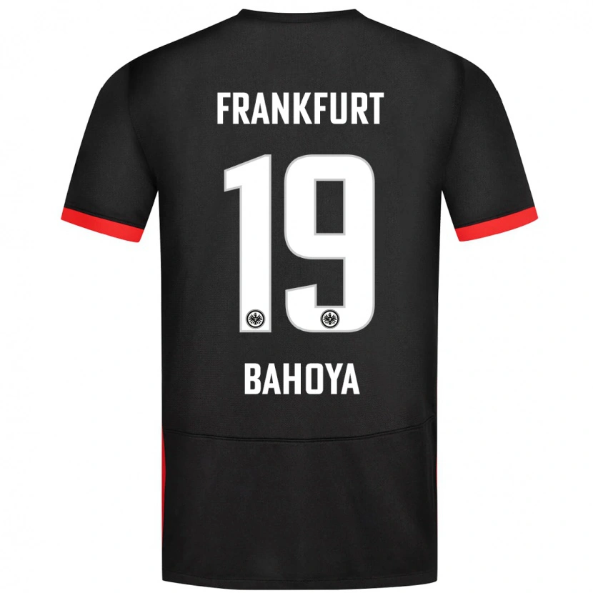 Danxen Kinder Jean-Mattéo Bahoya #19 Schwarz Auswärtstrikot Trikot 2024/25 T-Shirt