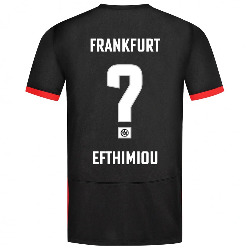 Danxen Kinder Sissis Efthimiou #0 Schwarz Auswärtstrikot Trikot 2024/25 T-Shirt