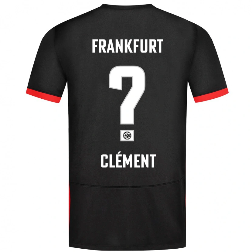 Danxen Kinder Noah Clément #0 Schwarz Auswärtstrikot Trikot 2024/25 T-Shirt