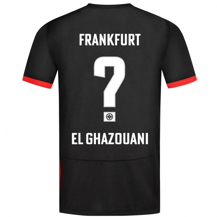 Danxen Kinder Anas El Ghazouani #0 Schwarz Auswärtstrikot Trikot 2024/25 T-Shirt