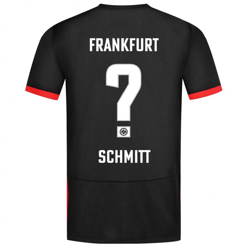 Danxen Kinder Jonathan Schmitt #0 Schwarz Auswärtstrikot Trikot 2024/25 T-Shirt