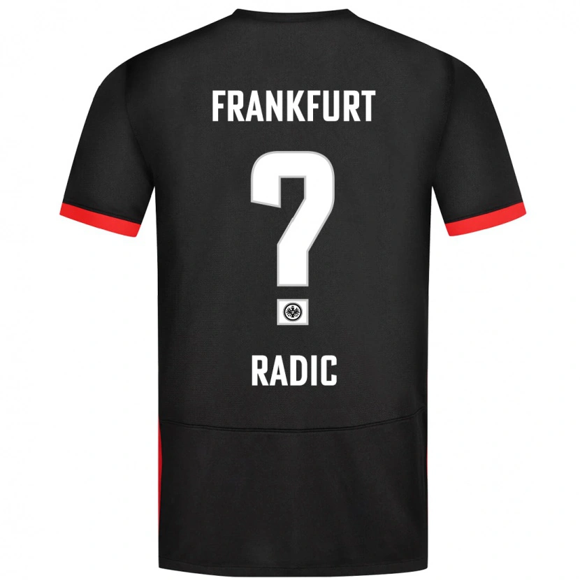 Danxen Kinder Luka Radic #0 Schwarz Auswärtstrikot Trikot 2024/25 T-Shirt