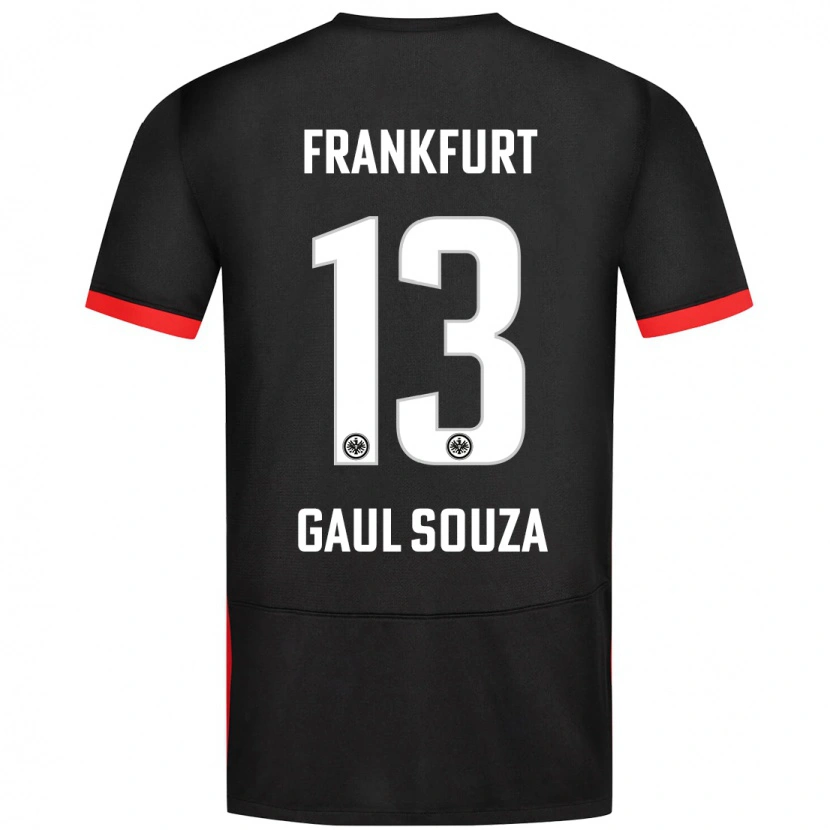 Danxen Kinder Alessandro Gaul Souza #13 Schwarz Auswärtstrikot Trikot 2024/25 T-Shirt