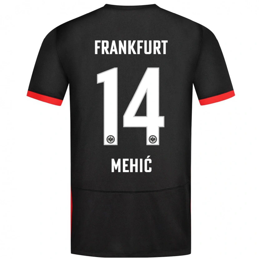 Danxen Kinder Liam Mehić #14 Schwarz Auswärtstrikot Trikot 2024/25 T-Shirt