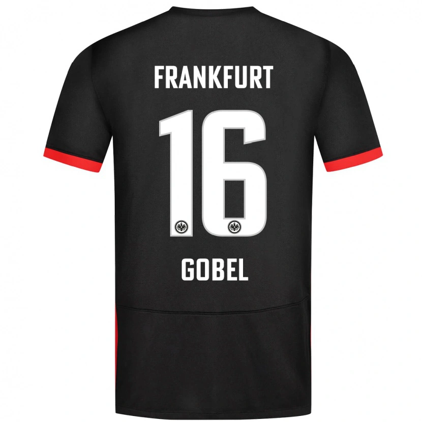 Danxen Kinder Marlon Göbel #16 Schwarz Auswärtstrikot Trikot 2024/25 T-Shirt