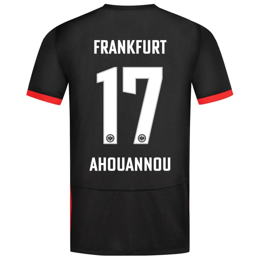 Danxen Kinder Yannis Ahouannou #17 Schwarz Auswärtstrikot Trikot 2024/25 T-Shirt