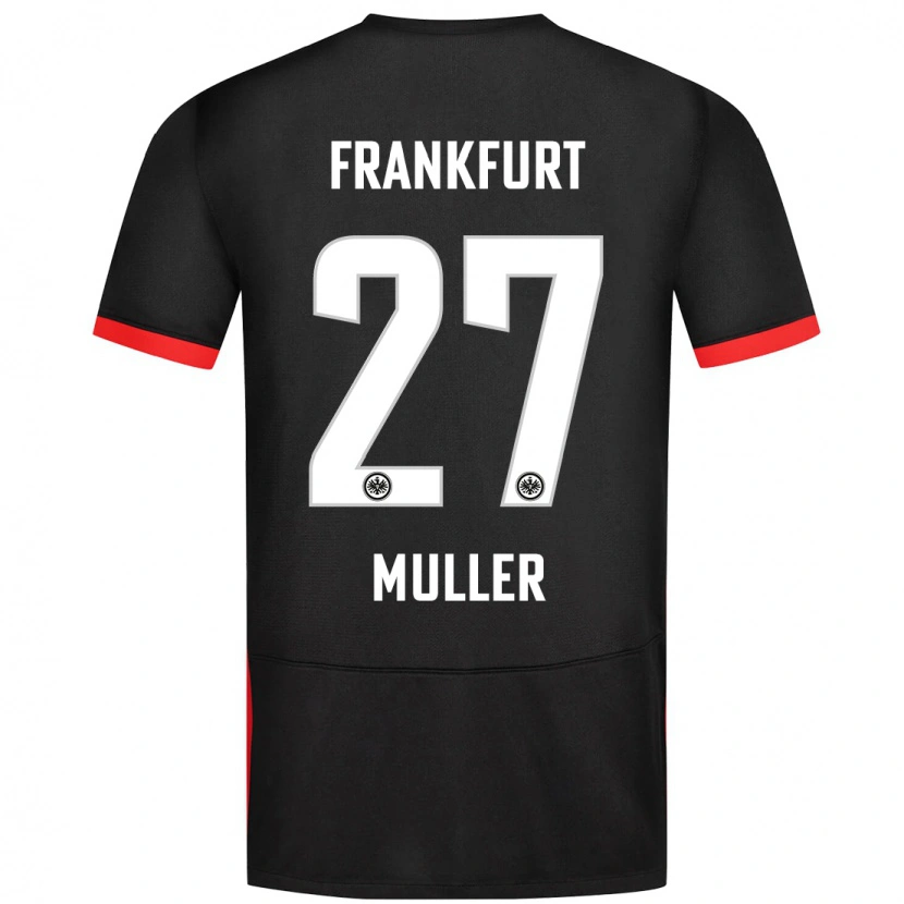 Danxen Kinder Mark Müller #27 Schwarz Auswärtstrikot Trikot 2024/25 T-Shirt