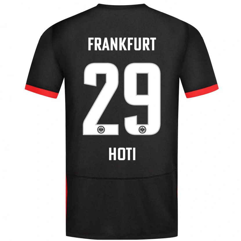 Danxen Kinder Leart Hoti #29 Schwarz Auswärtstrikot Trikot 2024/25 T-Shirt