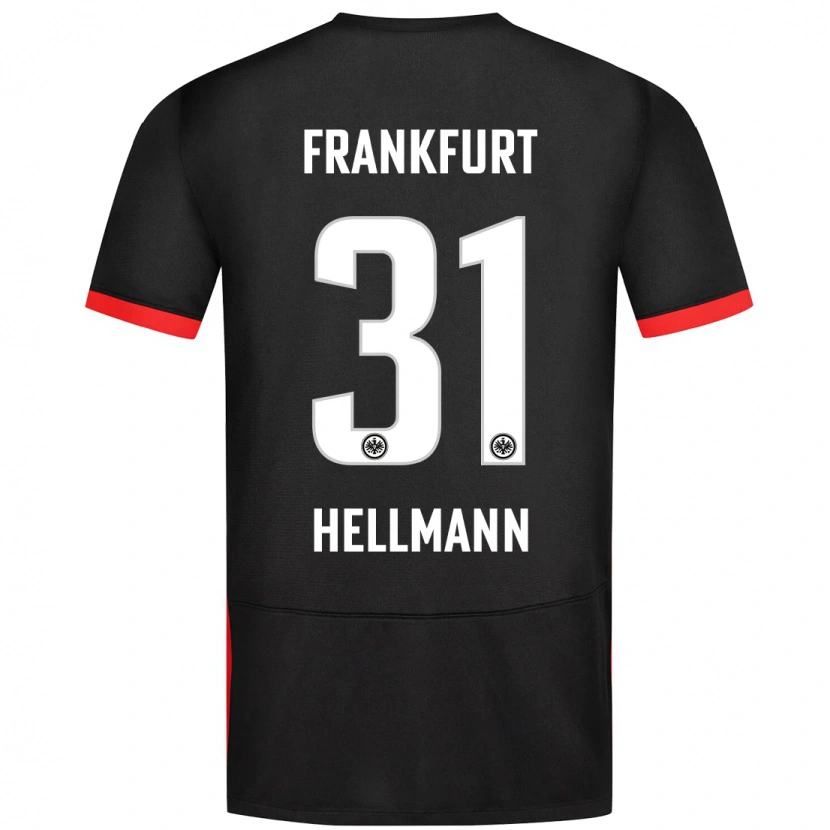 Danxen Kinder Melvin Hellmann #31 Schwarz Auswärtstrikot Trikot 2024/25 T-Shirt