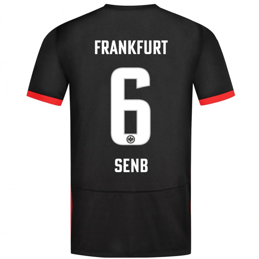 Danxen Kinder Elisa Senß #6 Schwarz Auswärtstrikot Trikot 2024/25 T-Shirt