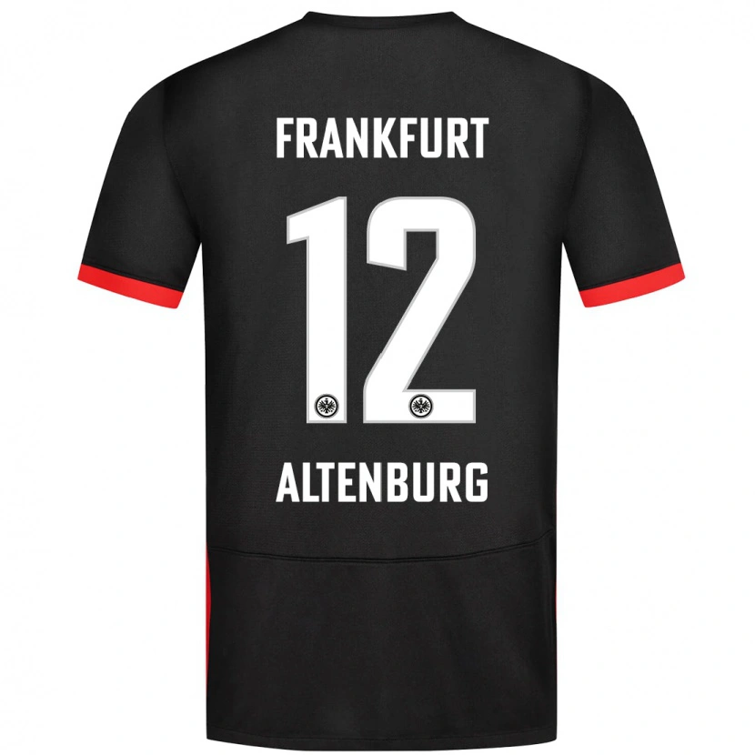 Danxen Kinder Lina Altenburg #12 Schwarz Auswärtstrikot Trikot 2024/25 T-Shirt