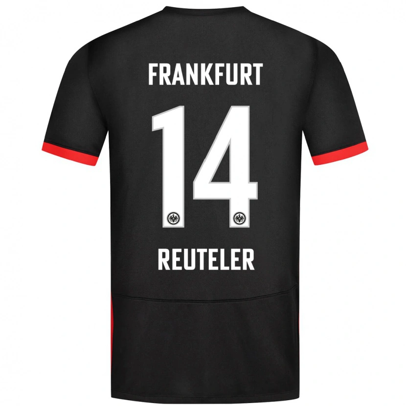 Danxen Kinder Géraldine Reuteler #14 Schwarz Auswärtstrikot Trikot 2024/25 T-Shirt