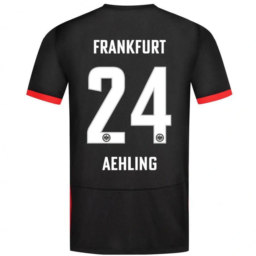 Danxen Kinder Anna Aehling #24 Schwarz Auswärtstrikot Trikot 2024/25 T-Shirt