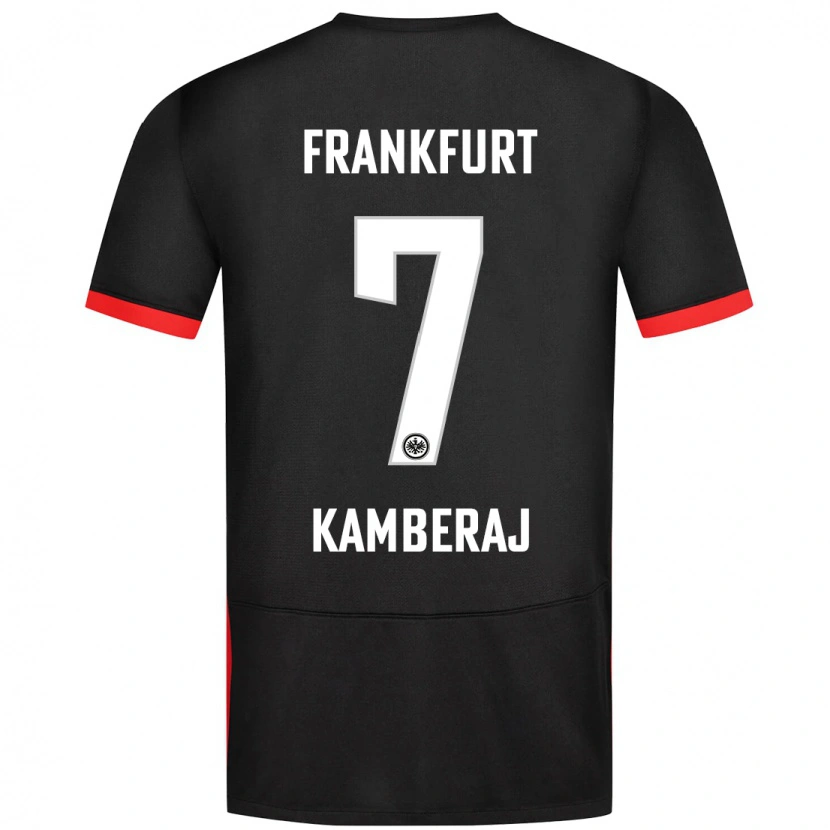 Danxen Kinder Donart Kamberaj #7 Schwarz Auswärtstrikot Trikot 2024/25 T-Shirt