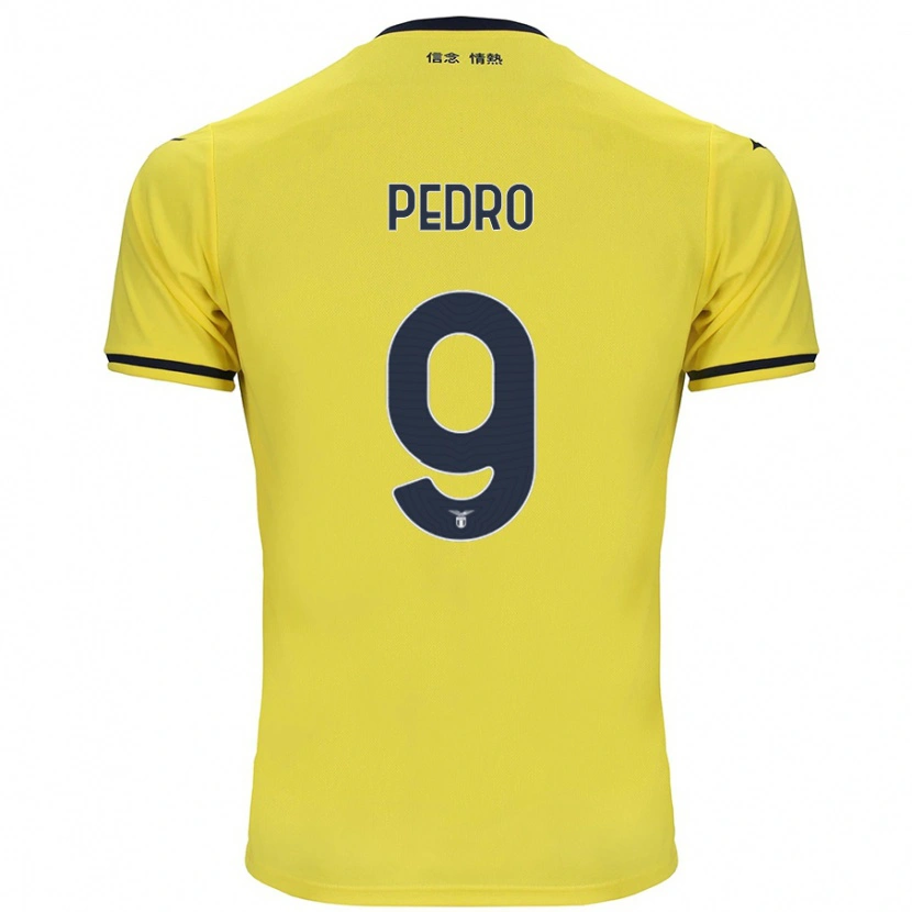 Danxen Kinder Pedro #9 Gelb Auswärtstrikot Trikot 2024/25 T-Shirt