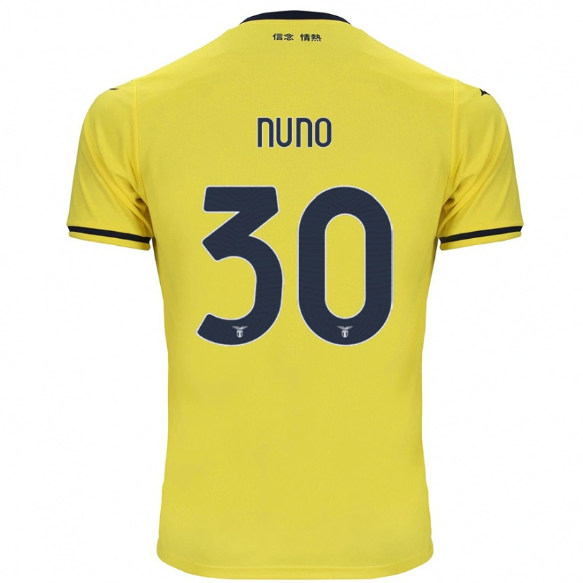 Danxen Kinder Nuno Tavares #30 Gelb Auswärtstrikot Trikot 2024/25 T-Shirt