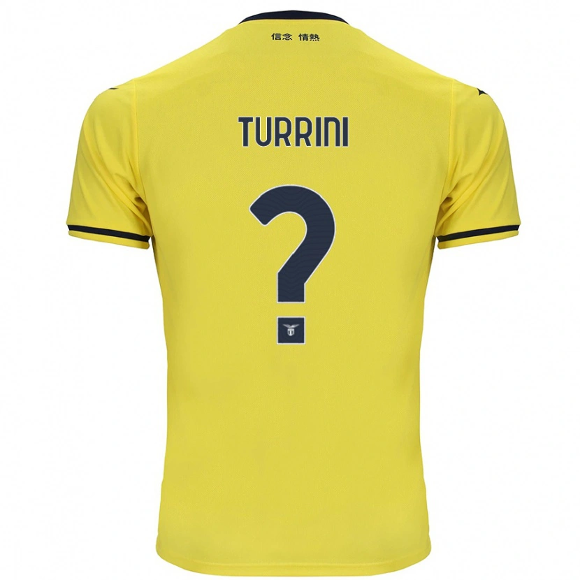 Danxen Kinder Giordano Turrini #0 Gelb Auswärtstrikot Trikot 2024/25 T-Shirt