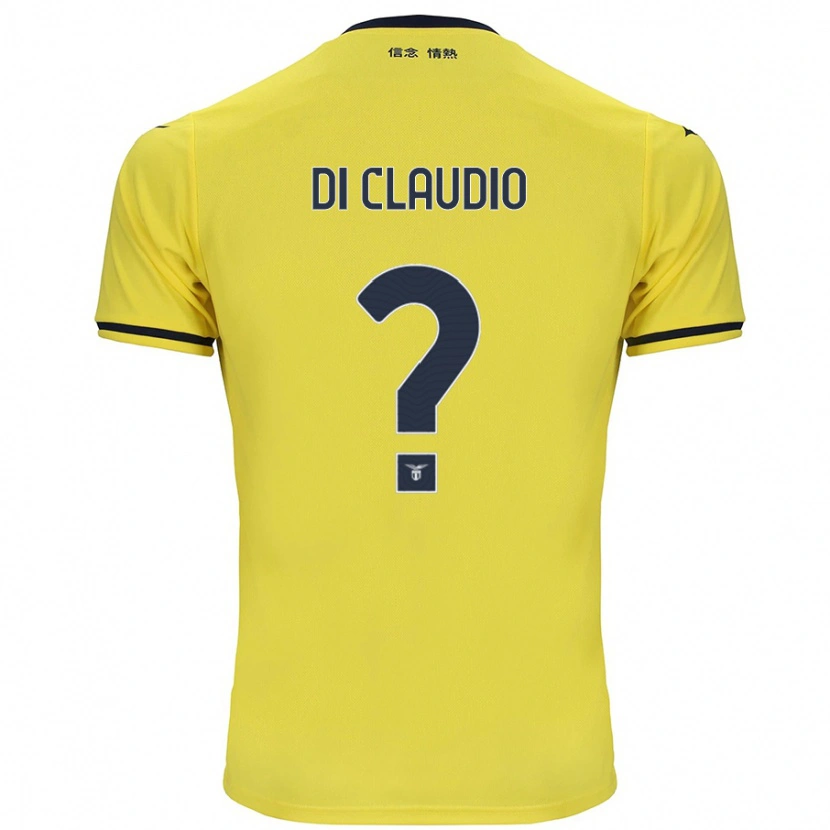 Danxen Kinder Federico Di Claudio #0 Gelb Auswärtstrikot Trikot 2024/25 T-Shirt