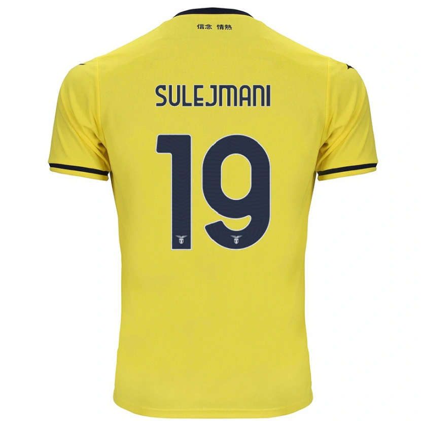 Danxen Kinder Flavio Sulejmani #19 Gelb Auswärtstrikot Trikot 2024/25 T-Shirt