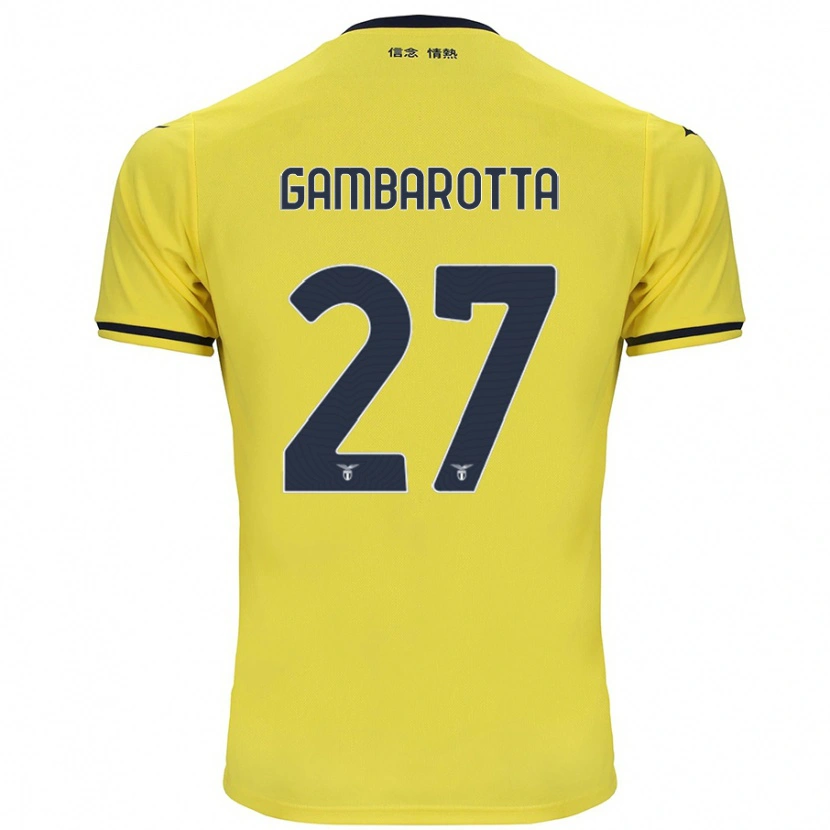 Danxen Kinder Margot Gambarotta #27 Gelb Auswärtstrikot Trikot 2024/25 T-Shirt