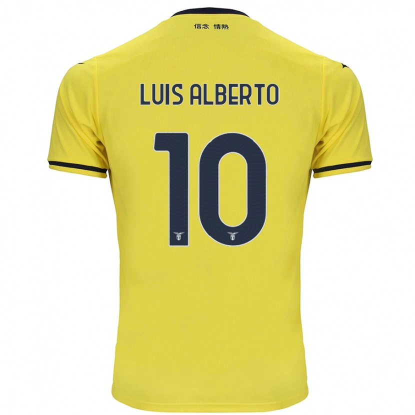 Danxen Kinder Luis Alberto #10 Gelb Auswärtstrikot Trikot 2024/25 T-Shirt