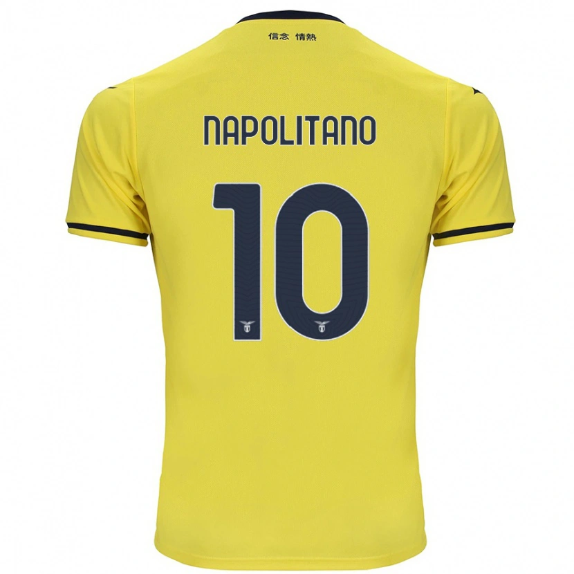 Danxen Kinder Luca Napolitano #10 Gelb Auswärtstrikot Trikot 2024/25 T-Shirt