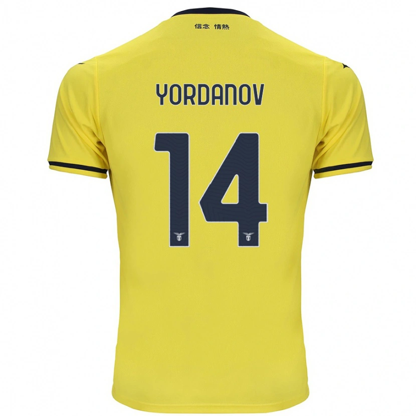 Danxen Kinder Damyan Yordanov #14 Gelb Auswärtstrikot Trikot 2024/25 T-Shirt