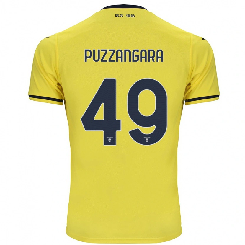 Danxen Kinder Angelo Antonio Puzzangara #49 Gelb Auswärtstrikot Trikot 2024/25 T-Shirt