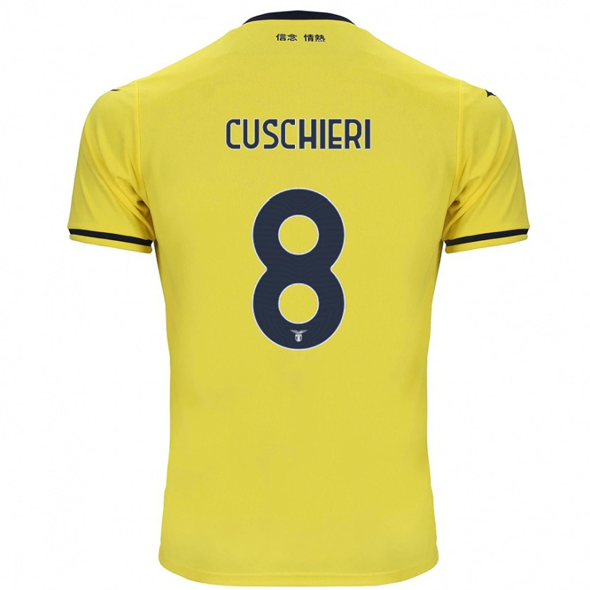 Danxen Kinder Rachel Cuschieri #8 Gelb Auswärtstrikot Trikot 2024/25 T-Shirt