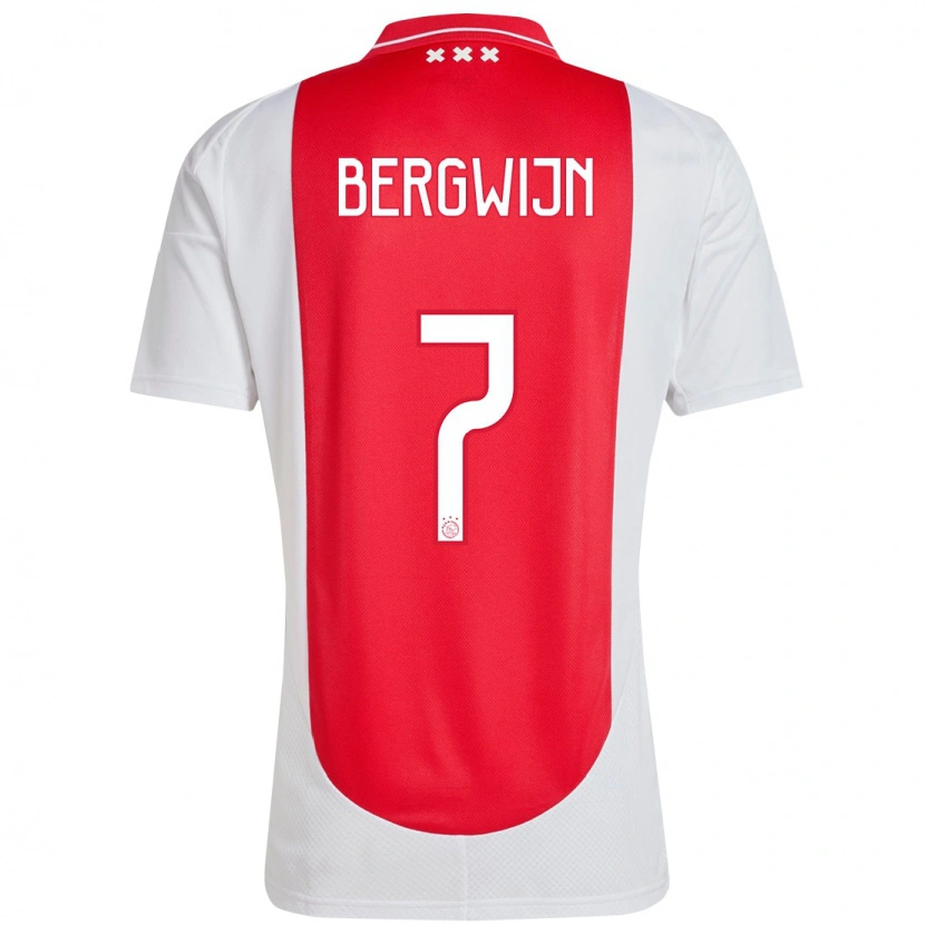 Danxen Herren Steven Bergwijn #7 Rot Weiß Heimtrikot Trikot 2024/25 T-Shirt