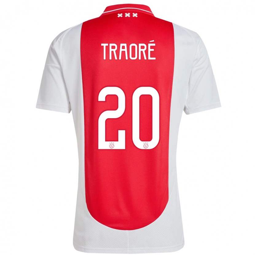 Danxen Herren Bertrand Traoré #20 Rot Weiß Heimtrikot Trikot 2024/25 T-Shirt