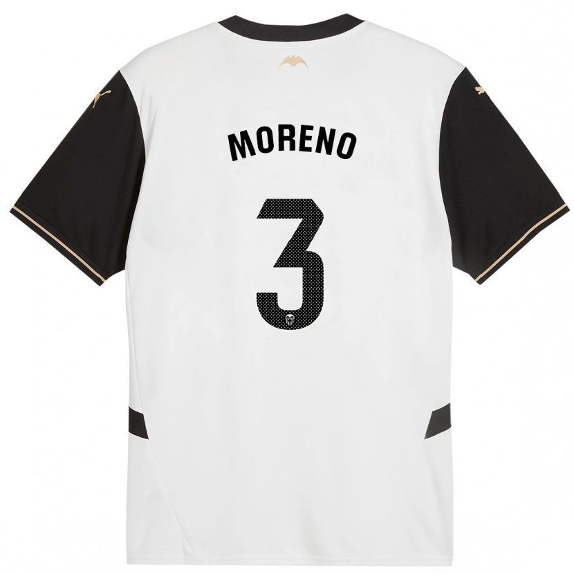 Danxen Herren Diego Moreno #3 Weiß Schwarz Heimtrikot Trikot 2024/25 T-Shirt