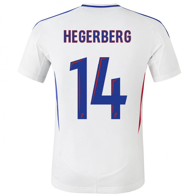 Danxen Herren Ada Hegerberg #14 Weiß Blau Heimtrikot Trikot 2024/25 T-Shirt