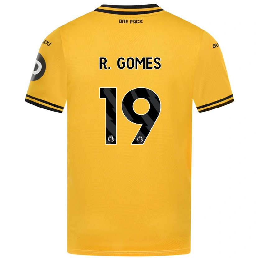 Danxen Herren Rodrigo Gomes #19 Gelb Heimtrikot Trikot 2024/25 T-Shirt