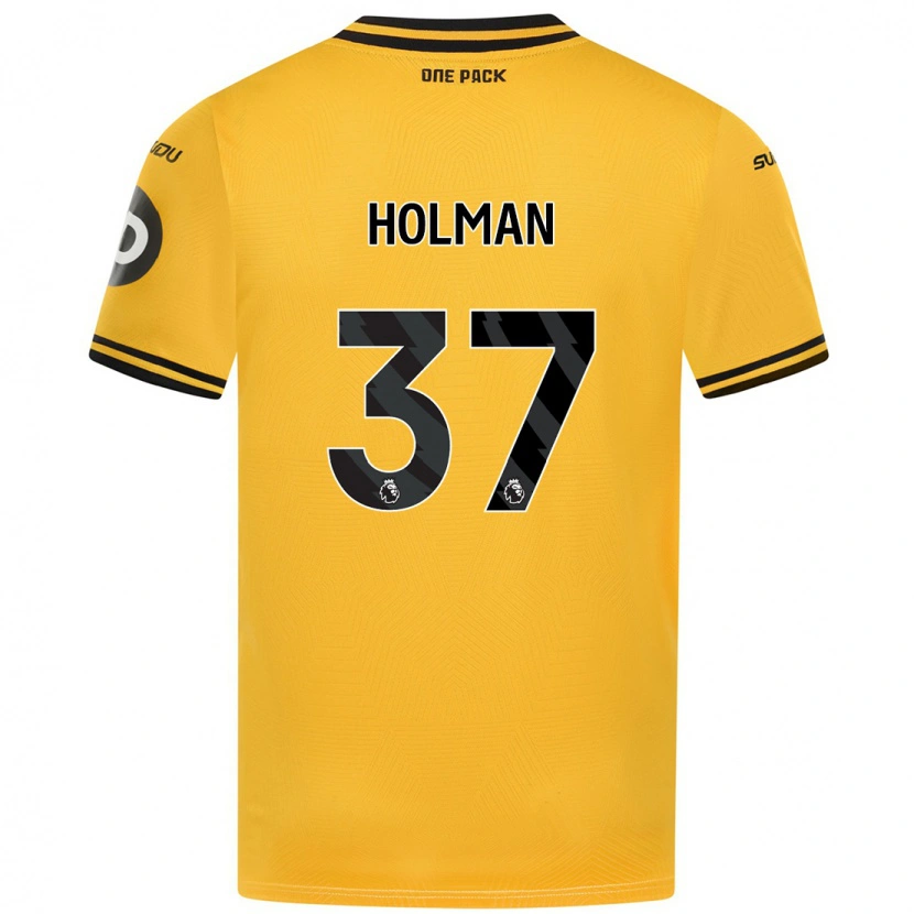 Danxen Herren Fletcher Holman #37 Gelb Heimtrikot Trikot 2024/25 T-Shirt