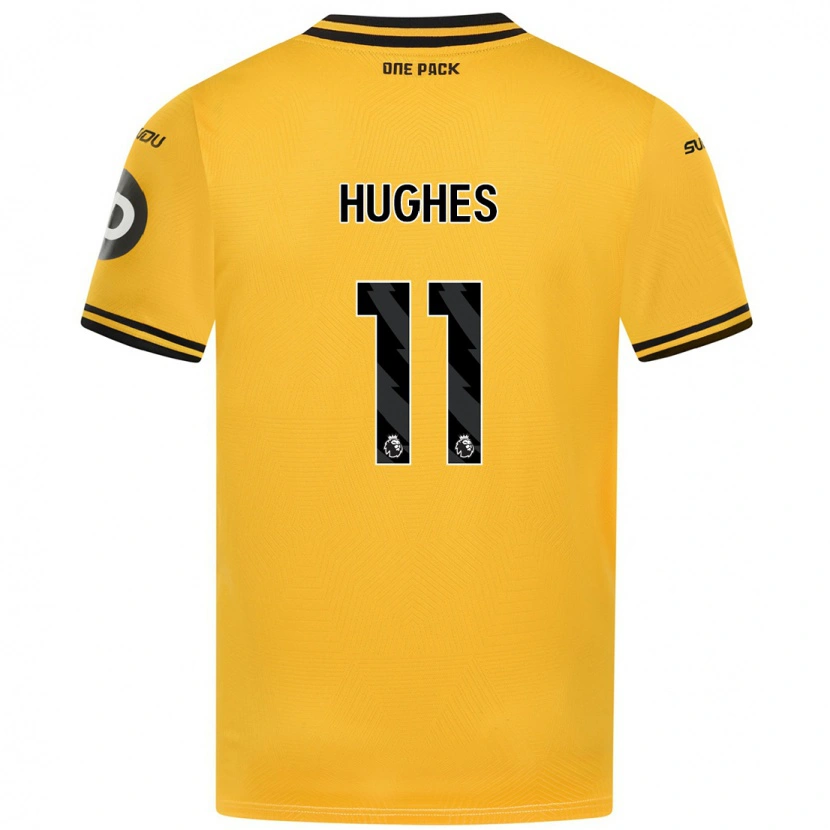 Danxen Herren Amber Hughes #11 Gelb Heimtrikot Trikot 2024/25 T-Shirt