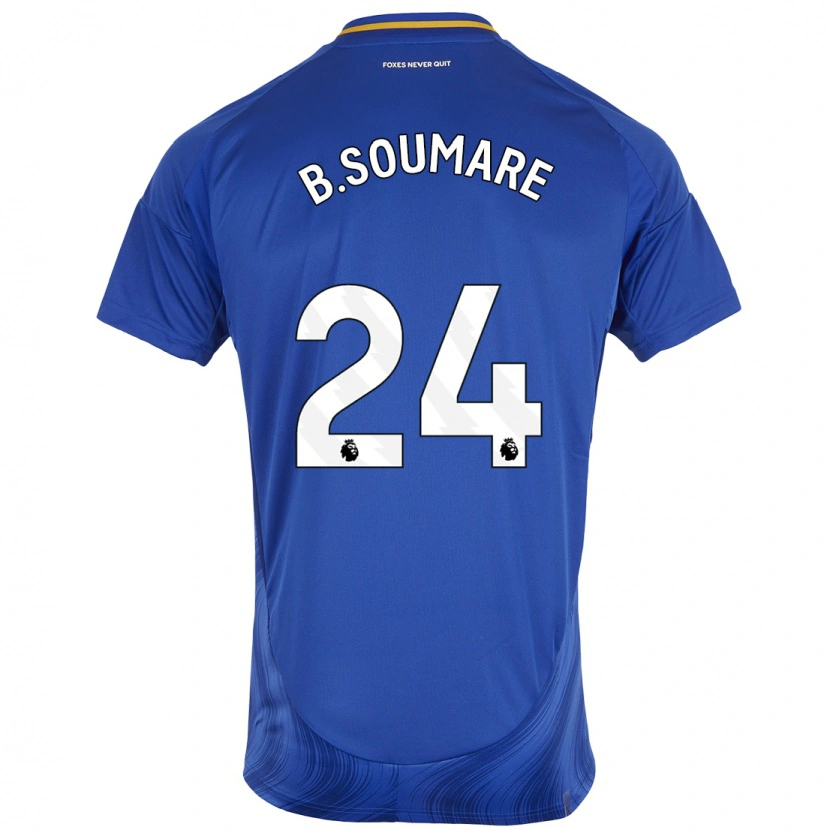 Danxen Herren Boubakary Soumaré #24 Blau Weiß Heimtrikot Trikot 2024/25 T-Shirt