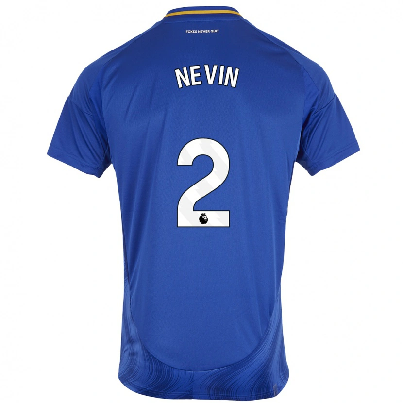 Danxen Herren Courtney Nevin #2 Blau Weiß Heimtrikot Trikot 2024/25 T-Shirt