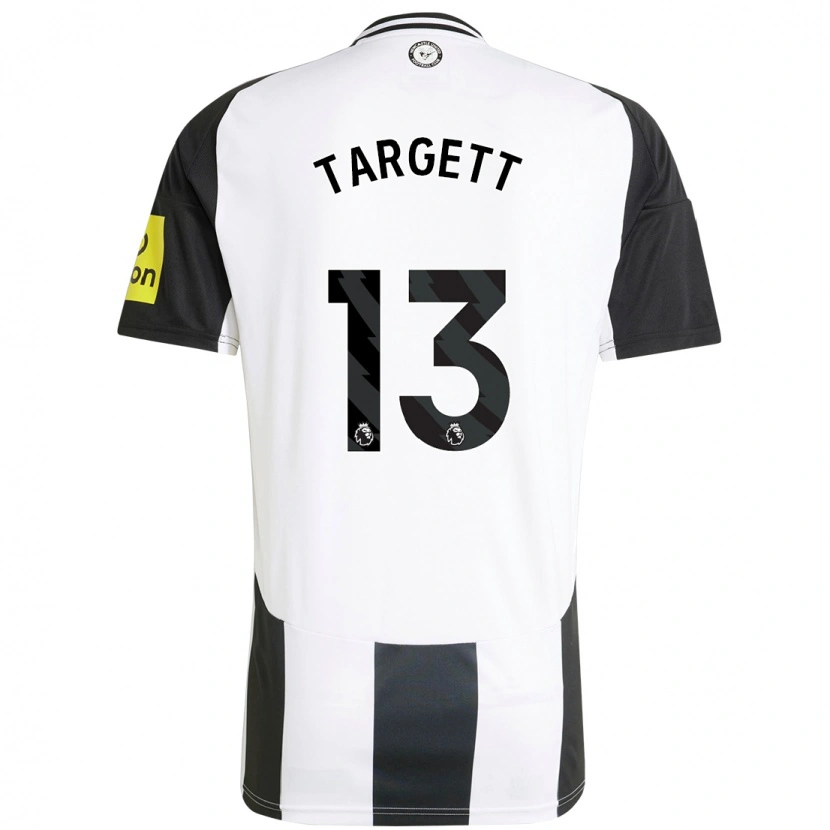 Danxen Herren Matt Targett #13 Weiß Schwarz Heimtrikot Trikot 2024/25 T-Shirt