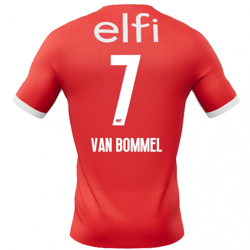 Danxen Herren Ruben Van Bommel #7 Rot Weiß Heimtrikot Trikot 2024/25 T-Shirt