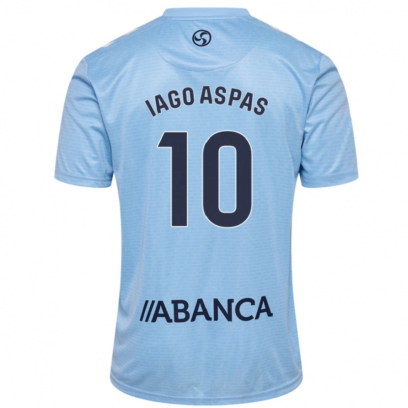 Danxen Herren Iago Aspas #10 Himmelblau Heimtrikot Trikot 2024/25 T-Shirt