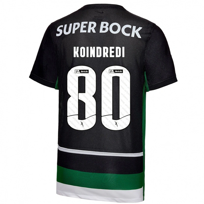 Danxen Herren Koba Koindredi #80 Schwarz Weiß Grün Heimtrikot Trikot 2024/25 T-Shirt