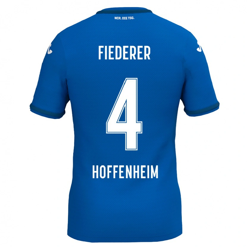 Danxen Herren Tom Fiederer #4 Königsblau Heimtrikot Trikot 2024/25 T-Shirt